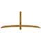 Ekena Millwork Bellingham Rough Sawn Timber Gable Bracket, Western Red Cedar, 84"W x 35"H x 4"D x 4"F, 10/12 Pitch GBW084X35X0404BEL00RWR - alternate 1